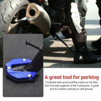 Universal Extensor De Pies Para Motos Y Scooters Soporte Lateral Antideslizante Base Ampliada Placa De Aluminio Para Bicicletas - details 3