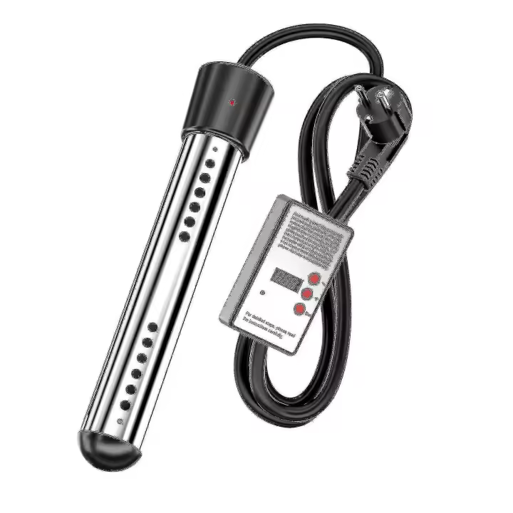 Calentador de agua eléctrico sumergible de 3000 W para piscinas, calentamiento rápido, varilla calefactora, temporizador inteligente. - 1