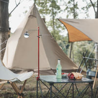 Soporte De Palas De Acero Inoxidable Para Tienda De Camping Y Pesca Accesorio Exterior Portátil Soporte De Lámpara Y Farol Hanger - details 9