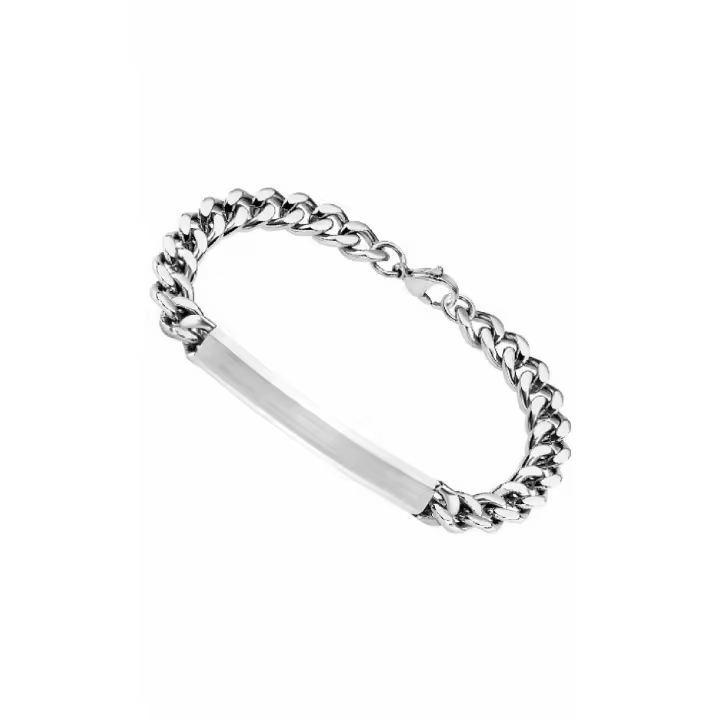 Pulsera Hombre de Acero Inoxidable Eslabones y Chapa LS1936-2/1 - 1