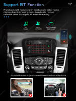 Reproductor Multimedia Para Coche Android 13 Wireless Carplay GPS 2DIN Head Unit BT Para Chevrolet Cruze J300 2008-2014 Con Soporte De Control Del Volante Y Navegación - details 19