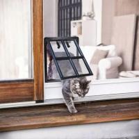 Puerta De Malla Para Mascotas Plástica Cerrable Para Perros Y Gatos Prueba De Mosquitos Seguridad Con Velo De Gato Para Ventanas Puerta De Albergue Para Mascotas - details 3