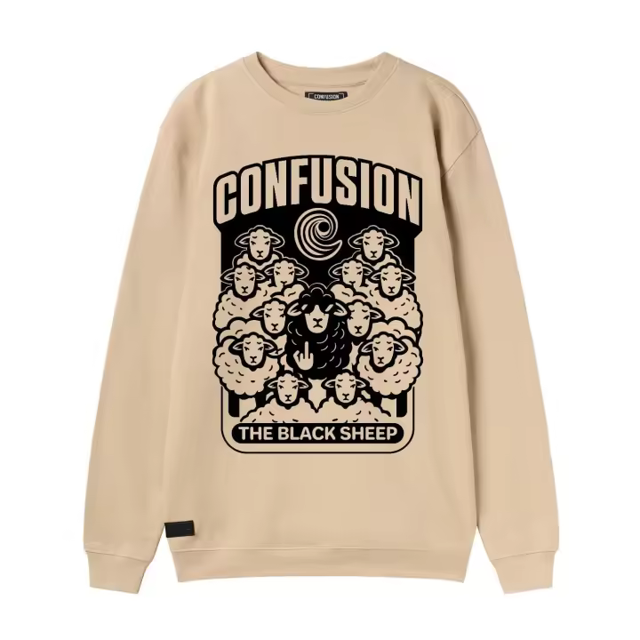 THE BLACK SHEEP CREAM CREWNECK LIMITED EDITION - 1
