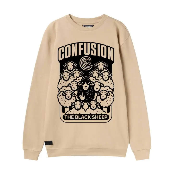 THE BLACK SHEEP CREAM CREWNECK LIMITED EDITION - 1