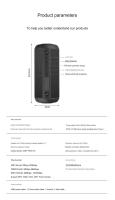 Altavoz Bluetooth portátil, altavoz de sonido Estéreo inalámbrico subwoofer waterproof, Viajes para, Al Aire Libre, hogar y Fiesta, Negro - details 1