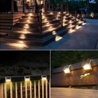 Luces Solares Para Pista 3LED 1/2/6PCS Adecuadas Para Jardín Patio Terraza Escaleras Valla Instalación Auto-Contenida - details 5