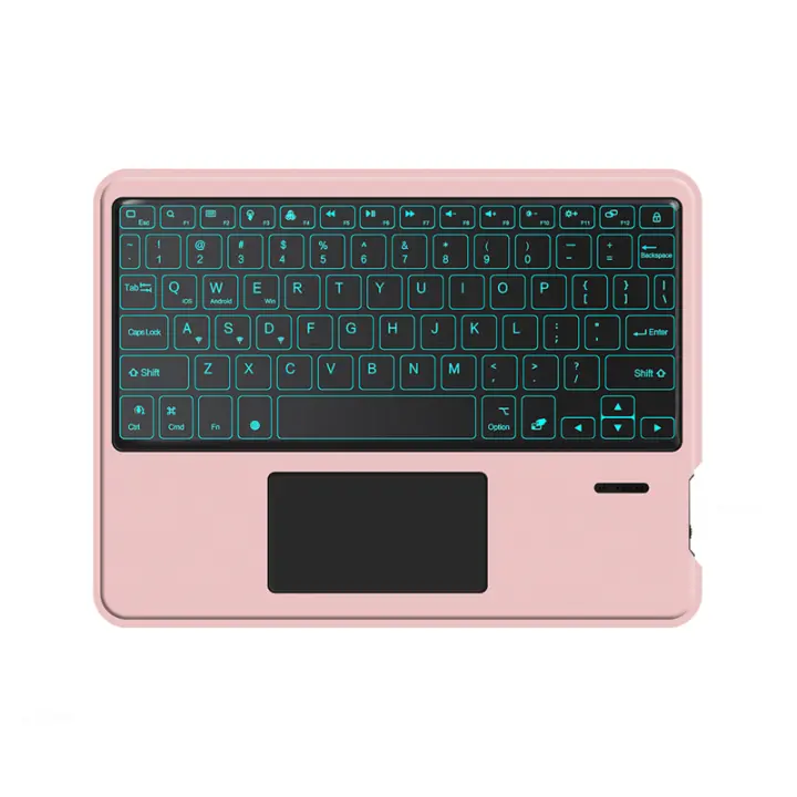 Teclado Bluetooth Sin Frenos HUWEI Para Android iOS Windows Touchpad Retroiluminado Portátil Compatible Con Tablet iPad Laptop Teléfono - 1