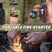 2 Piezas Pulsera de Supervivencia,Multiple Pulsera Paracord,Adecuado para Senderismo,Acampada,Montañismo y Actividades al Aire Libre - details 2