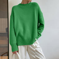 Suéter De Punto Grueso Para Mujer Hirsionsan Oversized Casual Chic Suave De Otoño Invierno Estilo Básico Pullover Suelto - details 0
