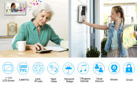 Sistema de intercomunicación de vídeo con cable, cámara de puerta, timbre, Kits de teléfono para casa, Villa, apartamento - details 0