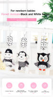 Juguete Colgante Para Bebé Nuevo Con Alto Contraste Negro Y Blanco Mocion De Campanas Suave De Peluche Rattle Educativo Para Infantes De 0 a 12 Meses - details 0