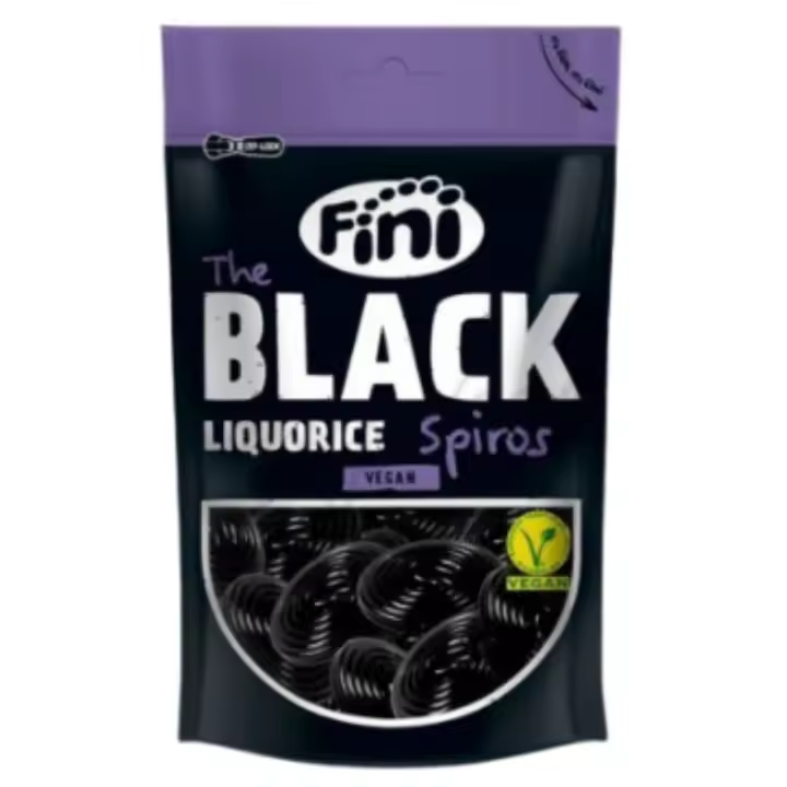 PACK 4 UDS. - Regaliz Spiro Negro Vegan 180g Fini - 1
