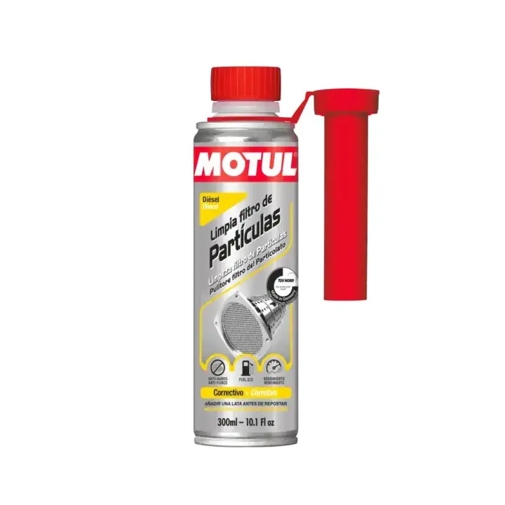 [MOTUL] LIMPIA FILTROS DE PARTÍCULAS 300ml - Aditivo limpiador para motores Diesel con filtro de partículas - 1