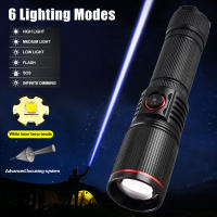 Linterna Táctica Potente LED 2000LM Recargable USB Con Zoom Portátil Para Camping Y Pesca Lámpara De Luces S239 - details 1