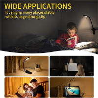 Luz De Lectura Ajustable Recargable USB Con Cuello De Garrafa 7 LEDs Luz Nocturna De Escritorio Para Lectura En La Noche Con Clip De Ganso - details 7