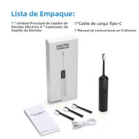 Cepillo De Dientes Eléctrico Rotativo Para Adultos Cuidado Oral Blanqueamiento De Dientes Recargable Por USB 30000-50000 Movimientos Por Minuto 4 Modos De Funcionamiento - details 7