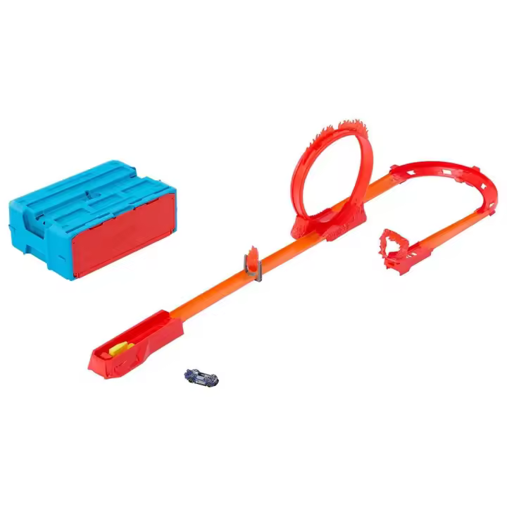 Hot Wheels Constructor De Pistas Acrobacias De Fuego Coche - 1