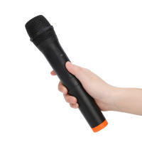Micrófono Inalámbrico VHF Profesional De Plástico ABS Negro USB Receptor Micrófono Universal Para Escenario Y Performance - details 2