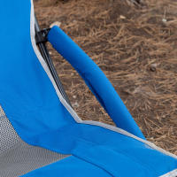 Aktive - Silla plegable, 55x45x95 cm, asiento bajo, respaldo alto, incluye bolsillo, posavasos, topes antivuelco, peso máx 110 kg, estructura acero, tejido poliéster, asa transporte de hombro, sillas plegables, silla plegable baja - details 5