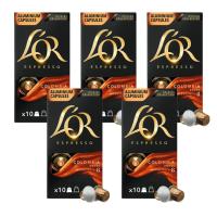 Pack 5 x L'OR Espresso Café Cápsulas Colombia 10 Uds Compatibles con Maquina Nespresso - Qumir - details 0