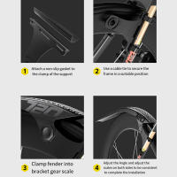 Defensas De Bicicleta Frontales Y Traseras Ligeras Y Resistentes Con Alta Dureza Para Ruedas Menores De 38mm Fender Para Ruedas Delanteras Y Traseras De Vehículo De Pista - details 4