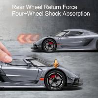 Modelo De Coche Super Jesko a Escala 1:22 Juguetes De Metal Diecast Con Luz Y Música Función Retroceso Colección De Vehículos Deportivos Regalo Para Niños - details 7