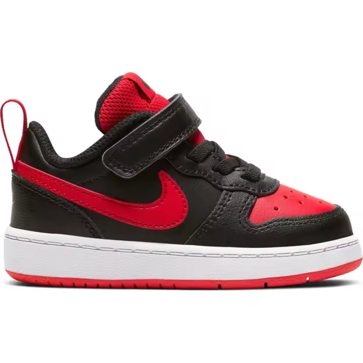 Zapatillas Nike Court Borough Low 2 Negro Rojo Tdv Bq5453-007 - 1