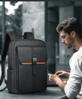 Mochila HcanKcan Para Hombre Negocios 15.6” Impermeable Casual Exterior Múltiples Bolsillos Trabajo Oficina Escuela - details 3