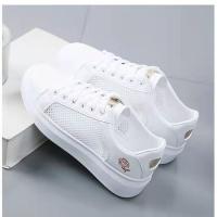 Zapatos De Mujer 2023 Corrida Primavera Otoño Moda Blanca Transpirable Bordado De Flores Suela Larga Casual Zapatillas Zapatos De Mujer - details 2
