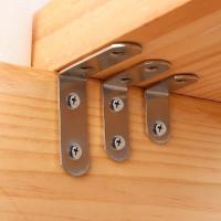 Brackets De Esquina L 90 Grados Conectores De Ángulo Recto Metálicos Para Muebles Cama Armario Fijación Rápida - details 0