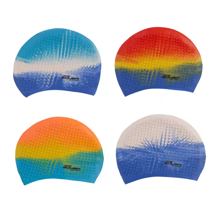 GORRO NATACIÓN SILICONA SQUBA BUBBLE MULTICOLOR - 1