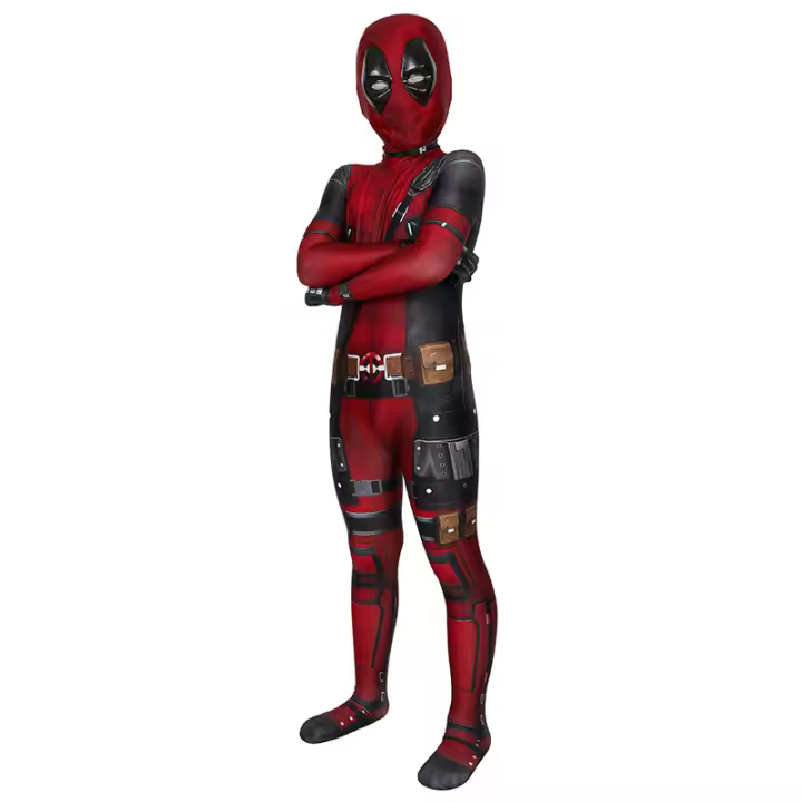 Disfraz Deadpool Bodysuit Superhéroe Cosplay Cómic Compresión Ejercicio Construcción Corporal Anime Halloween Regalos Para Niños - 1