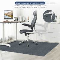 Tapete Para Silla De Oficina Keilymat 90x120cm Antideslizante Para Piso De Madera Sala De Estar Dormitorio Material Poliéster Geométrico - details 1