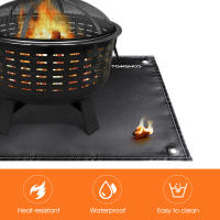 TOMSHOO Tapete De Grill Para Pabellón Y Camping Al Aire Libre Resistente Al Fuego Tapete De Ember Para Estufa De Gas - details 13