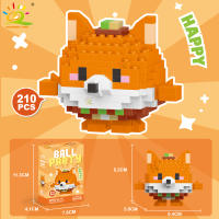 Mini Bloques De Construcción Micro Animales HUIQIBAO 3D Diamante Modelo BEE Gato Panda Para Niños Juguetes De Ciudad DIY - details 20