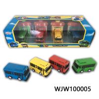 Juego De Juguetes Tayo El Pequeño Autobús 2004 1004 Playset 4pc/set Con Pista De Lanzamiento Coche De Dibujito Animado Tayo Con Puertas Abreables Tamaño Grande - details 1