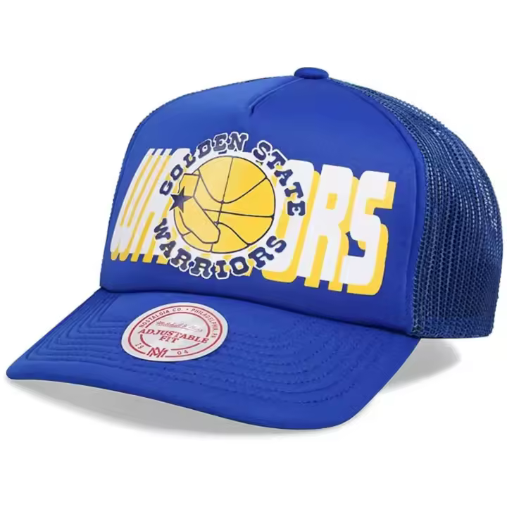 Gorra Mitchell & Ness Nba Billboard Trucker Snapback Hwc Warriors para Unisex en color Azul - 1
