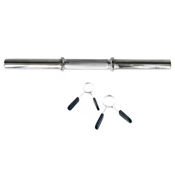 OZIO FITNESS Barra Mancuerna De 45 Cm 30 Mm Diámetro Con 2 Cierres Musculación Fitness - 1