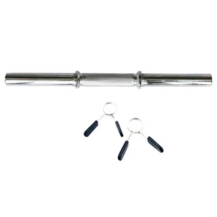 OZIO FITNESS Barra Mancuerna De 45 Cm 30 Mm Diámetro Con 2 Cierres Musculación Fitness - 1