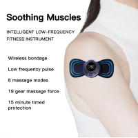 Masajeador Eléctrico De Cuello Con Pantalla LCD Masa Corporal Con 8 Modos Pulso Estimulador Muscular Portátil Con Control Remoto - details 5