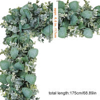 Guirnalda De Hojas De Eucalipto Artificial De 175CM Verdes Plantas Falsas Colgantes Para Decoración De Hogar Y Bodas Vines Largos Y Verdes - details 4