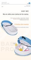 Capazo portátil-capazo de viaje/exterior ergonómico y plegable con mosquitera aisrante y transpirable - details 2