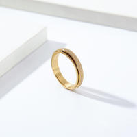 Anillo Giratorio De Titanio Acero Inoxidable 4mm Mate Para Hombres Y Mujeres Anillo De Boda Y Propuesta Joyería De Mano Neutra - details 1