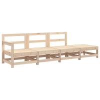vidaXL Juego de muebles de jardín 4 pzas madera maciza abeto Douglas Pino natural, Pino blanco, Pino gris Conjunto Terraza Muebles Jardín Exterior Juego de Muebles de jardín Mueble Jardín Exterior Muebles de Salon Exterior - details 5