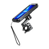 Estuche Impermeable Para Móvil Soporte De Bicicleta Y Motocicleta Para Teléfonos Móviles De 4.7-6.8 Pulgadas Instalación En Manillar Antichoque Y Anti Caída - details 12