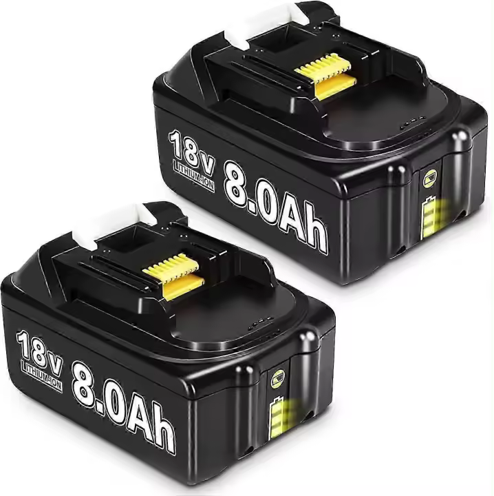 Reemplazo compatible de 2 paquetes 8.0ah Bl1860b para las baterías de Makita 18V compatibles con las baterías de Makita Bl1850 Bl1830 Bl1860b Bl1830b Bl1830b Bl1830b Bl1840 Bl182 - 1