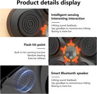 Máquina de Boxeo con música inteligente, 6 objetivos y 9 velletordades-Recargable por USB, inalámbrico, material de PU - Perfecta para fitness y entrenamiento en interiores - Gran idea para regara Estes Navidad - details 4