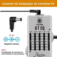 Pedal De Efecto De Guitarra ROWIN 5-band Paramétrico Igualizador De Frecuencia Compensador ±18dB Rango Metal Y Plástico - details 5
