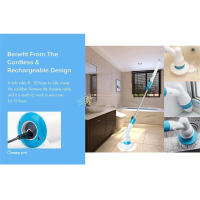 Cepillo De Limpieza Eléctrico Con Varilla Telescopio Cepillo Giratorio Para Cocina Y Baño Herramientas De Limpieza Doméstica - details 3