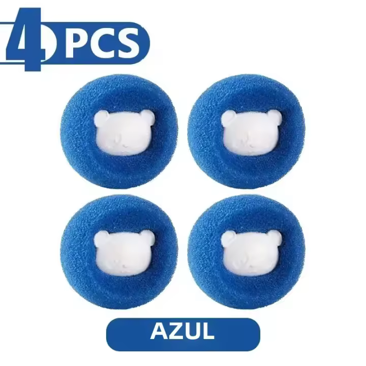 Kit De Bola De Lavandería Mágica Reutilizable Herramienta De Limpieza Para Ropa Catcher De Pelos De Perro Y Gato Para Máquina De Lavar - 1